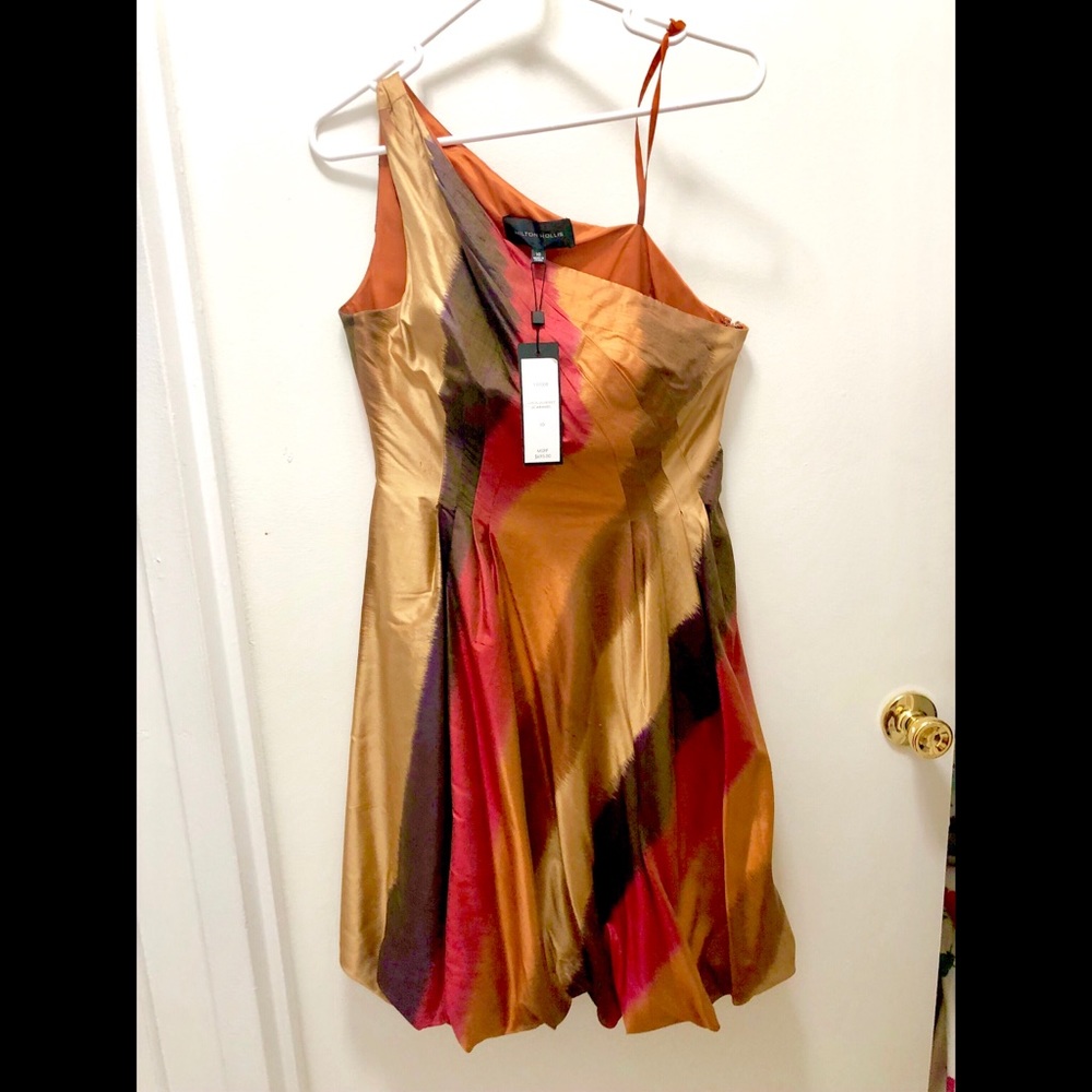 NEW Hilton Hollis One Shoulder bubble dress sz 10